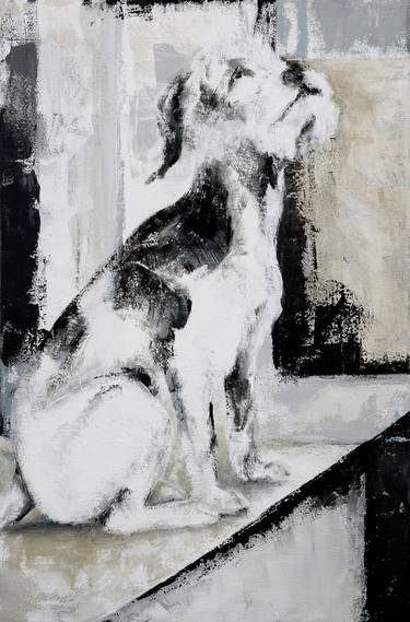 Print of Abstract Expressionism Dogs Paintings by Nicole Daniah Sidonie