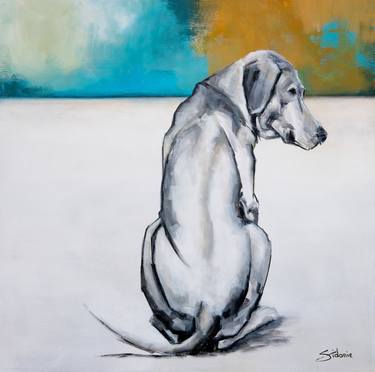 Print of Abstract Expressionism Dogs Paintings by Nicole Daniah Sidonie
