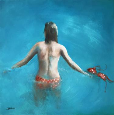 Print of Figurative Water Paintings by Nicole Daniah Sidonie