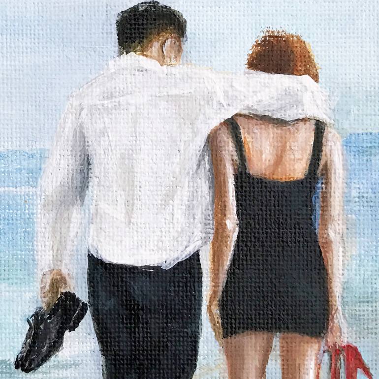 Original Figurative Love Painting by Nicole Daniah Sidonie