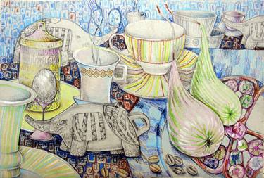 Print of Art Deco Kitchen Drawings by Inna Mosienko