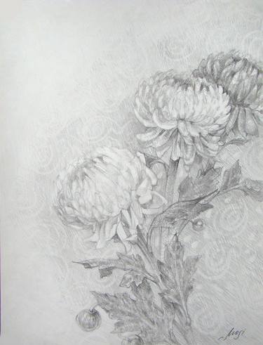 Original Floral Drawings by Inna Mosienko