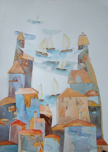 Print of Architecture Paintings by Inna Mosienko
