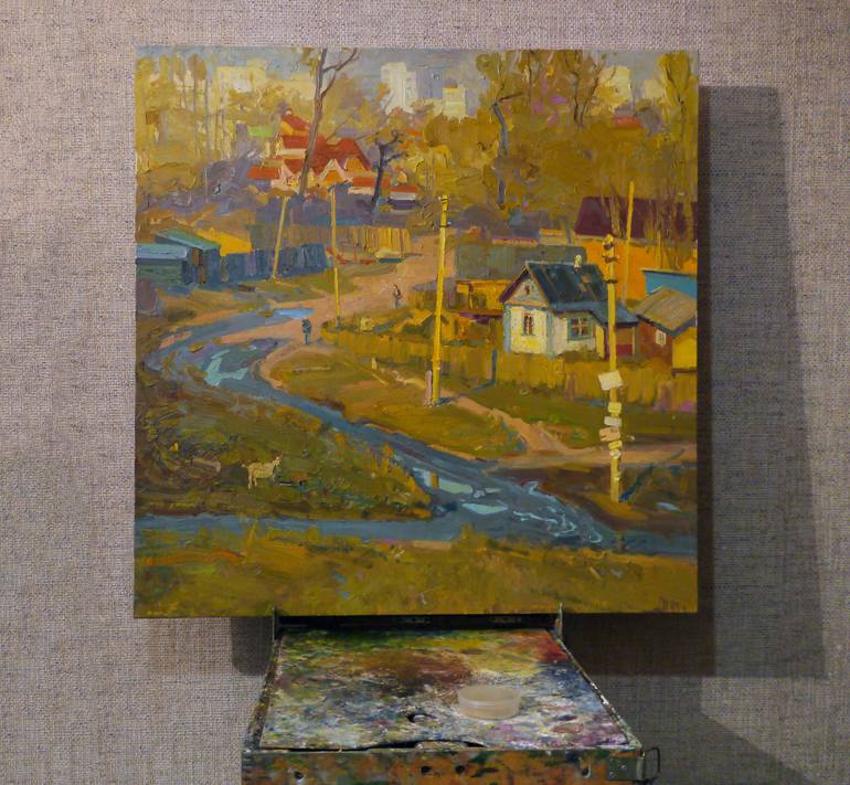 Original Impressionism Landscape Painting by Victor Onyshchenko