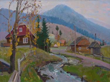 Print of Impressionism Rural life Paintings by Victor Onyshchenko