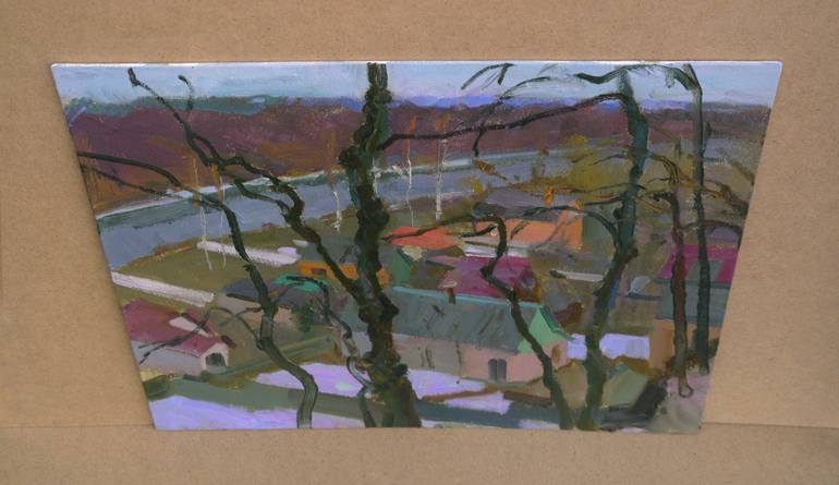 Original Impressionism Landscape Painting by Victor Onyshchenko