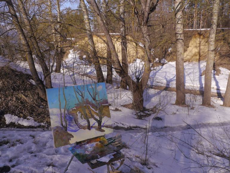 Original Impressionism Landscape Painting by Victor Onyshchenko