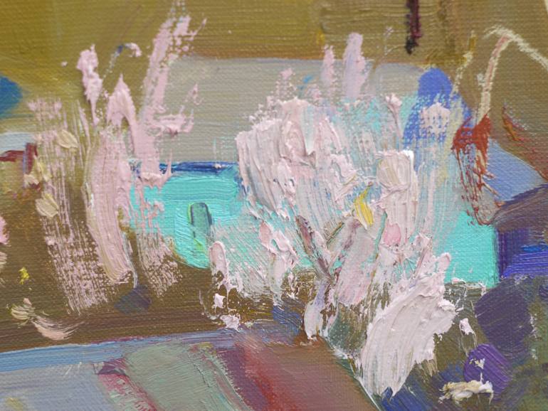 Original Folk Rural life Painting by Victor Onyshchenko