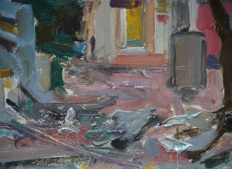 Original Expressionism Cities Painting by Victor Onyshchenko