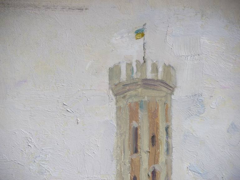 Original Expressionism Cities Painting by Victor Onyshchenko