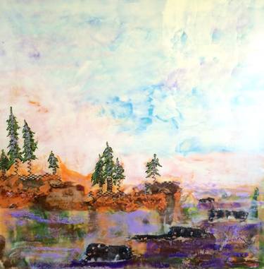 Print of Abstract Expressionism Landscape Paintings by Cherie Duty