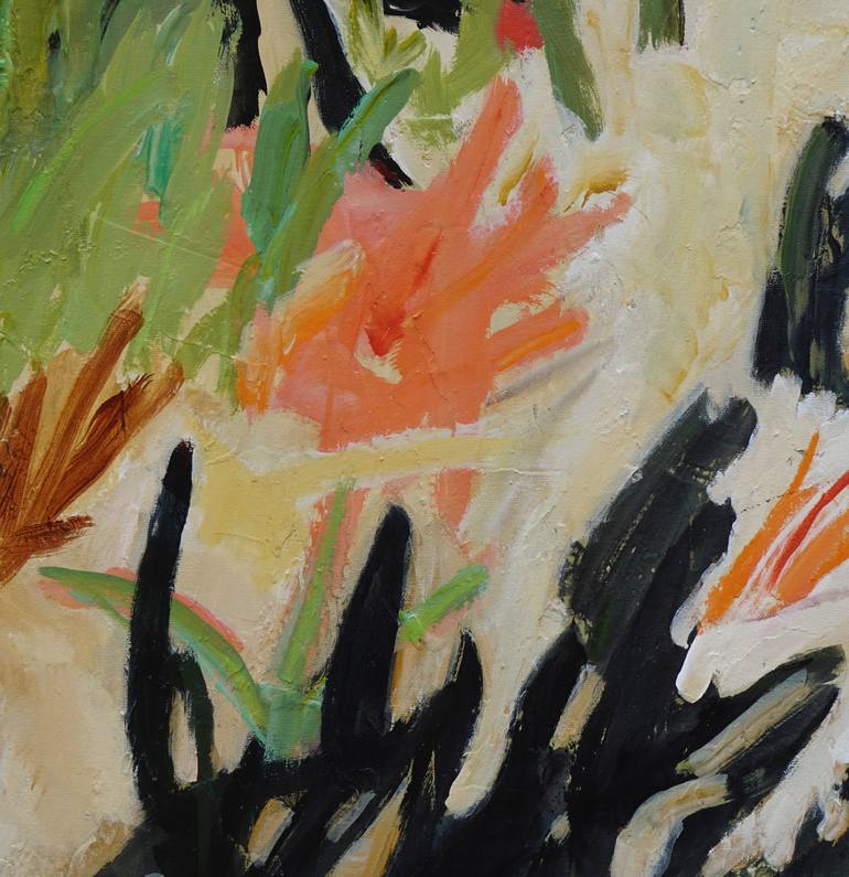 Original Abstract Botanic Painting by Laurie Macmillan