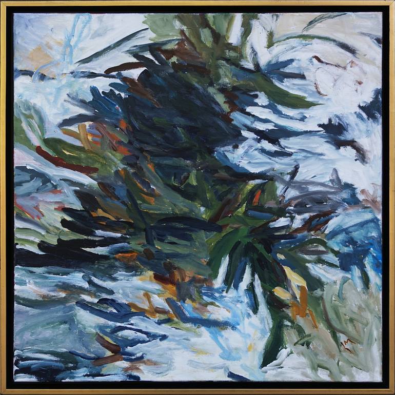 Original Abstract Expressionism Botanic Painting by Laurie MacMillan