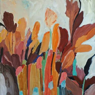 Original Abstract Botanic Paintings by Laurie MacMillan