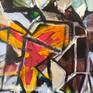 abstract painting.This artwork is part of a series on abstract paintings titled"abstraction and geometry".