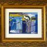 abstract painting.this artwork is part of a series on abstract paintings titled" abstraction and geometry".