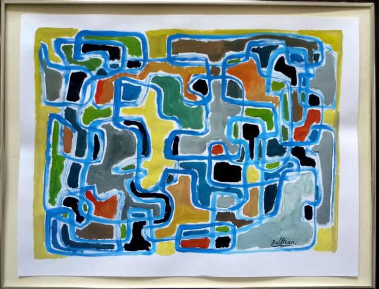 Original Modern Abstract Painting by Pierre-Yves Beltran