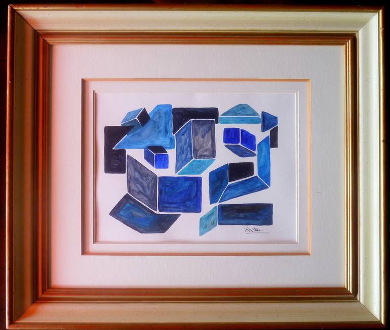 Original Cubism Abstract Painting by Pierre-Yves Beltran