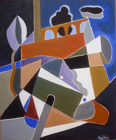 Original Cubism Abstract Paintings by Pierre-Yves Beltran