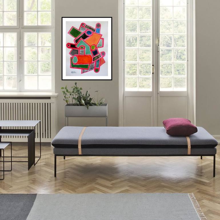 Original Modern Abstract Painting by Pierre-Yves Beltran