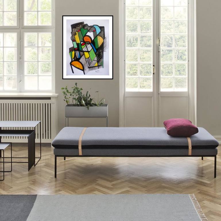 Original Modern Abstract Painting by Pierre-Yves Beltran