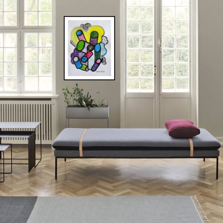 Original Modern Abstract Painting by Pierre-Yves Beltran