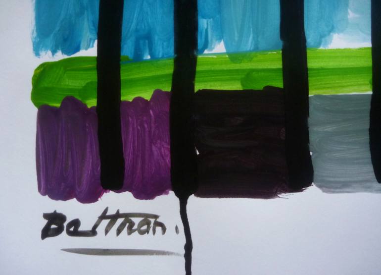 Original Minimalism Abstract Painting by Pierre-Yves Beltran