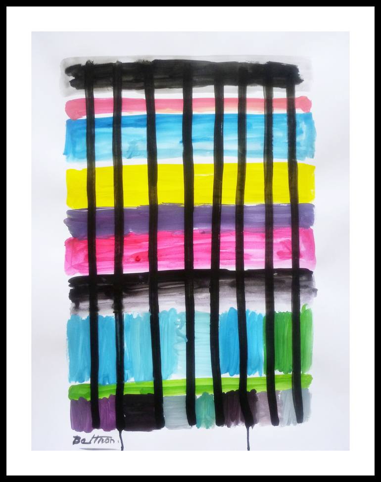 Original Minimalism Abstract Painting by Pierre-Yves Beltran