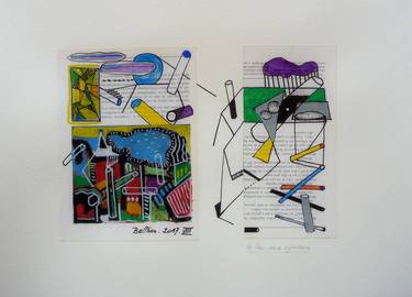 Print of Modern Abstract Paintings by Pierre-Yves Beltran