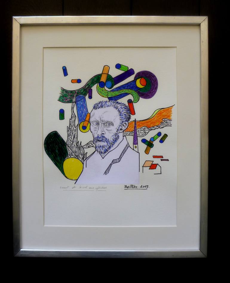 Original Illustration Portrait Drawing by Pierre-Yves Beltran