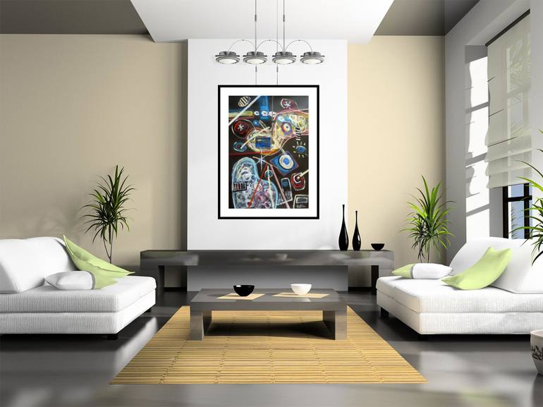 Original Abstract Painting by Pierre-Yves Beltran