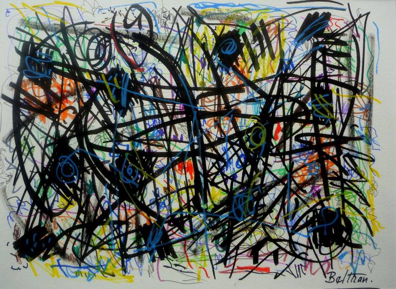 Original Abstract Drawing by Pierre-Yves Beltran