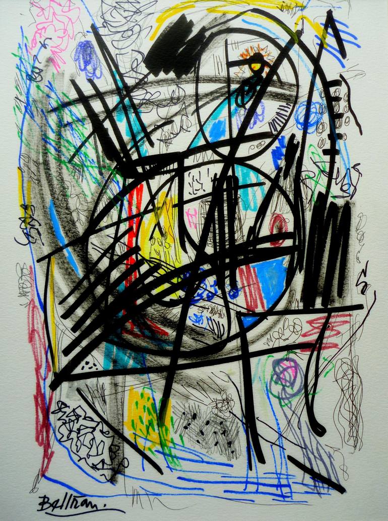 Original Abstract Drawing by Pierre-Yves Beltran