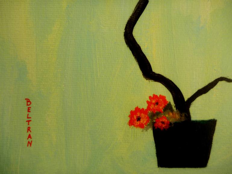 Original Figurative Floral Painting by Pierre-Yves Beltran