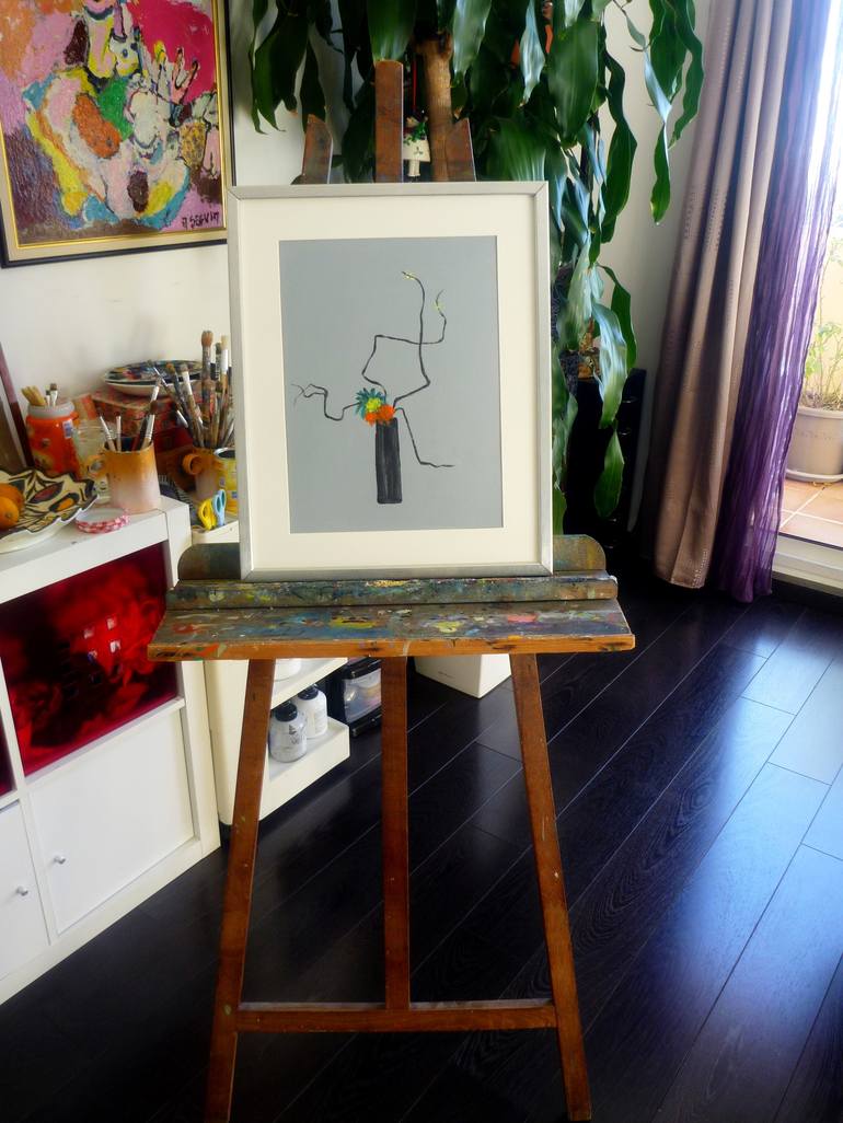 Original Figurative Floral Painting by Pierre-Yves Beltran