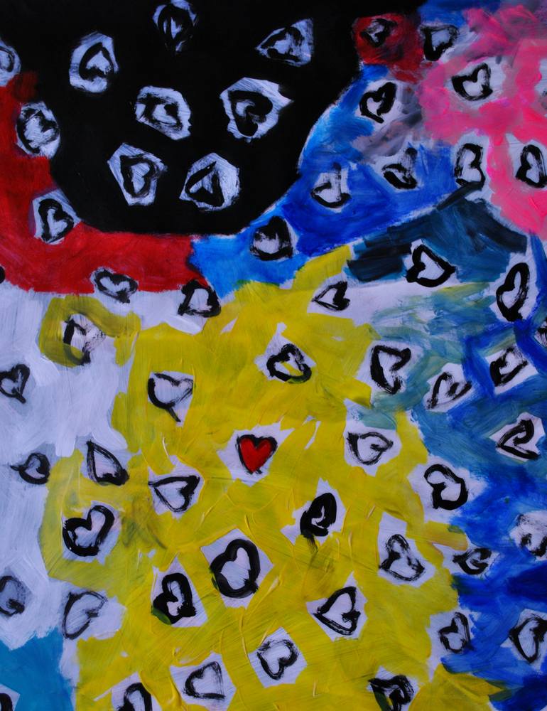 Original Modernism Patterns Painting by Pierre-Yves Beltran