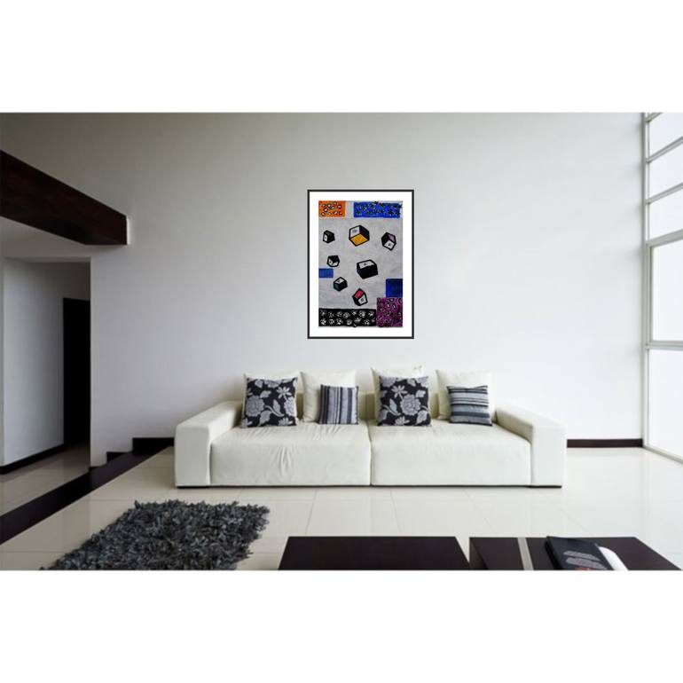 Original Illustration Geometric Painting by Pierre-Yves Beltran