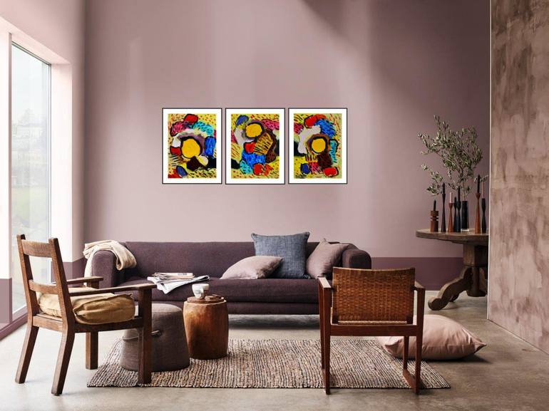 Original Modern Abstract Paintings by Pierre-Yves Beltran