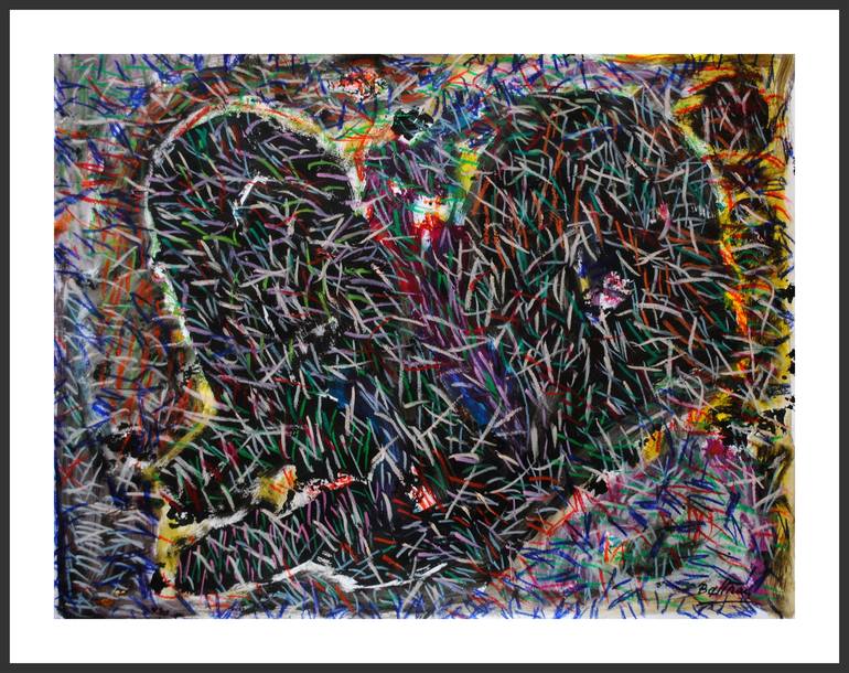 Original Abstract Painting by Pierre-Yves Beltran