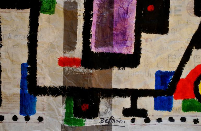 Original Modern Abstract Painting by Pierre-Yves Beltran