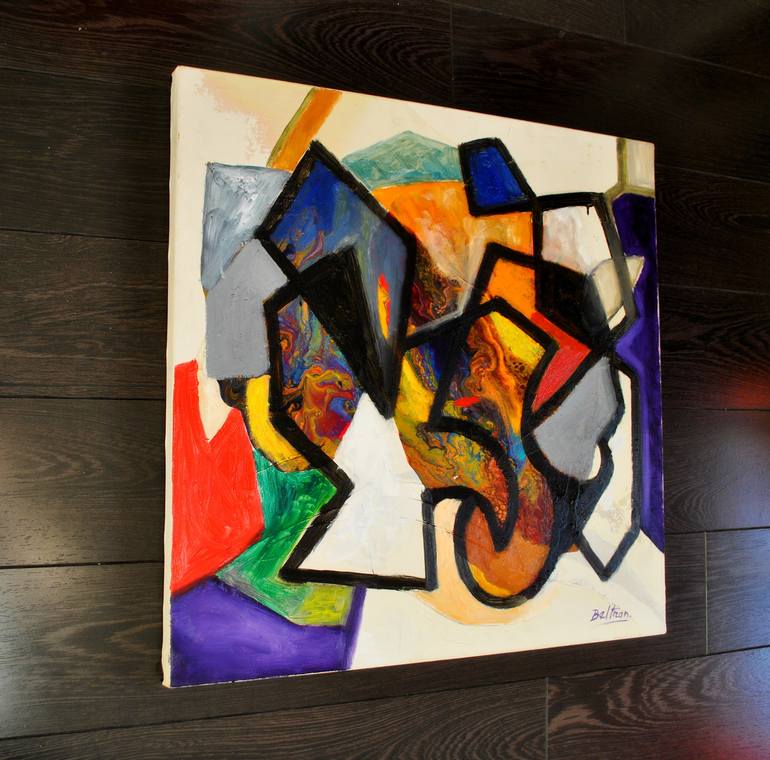 Original Modern Abstract Painting by Pierre-Yves Beltran