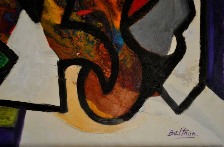 Original Modern Abstract Painting by Pierre-Yves Beltran