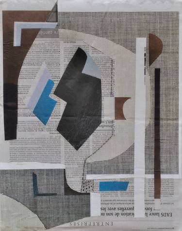 Print of Cubism Abstract Collage by Pierre-Yves Beltran