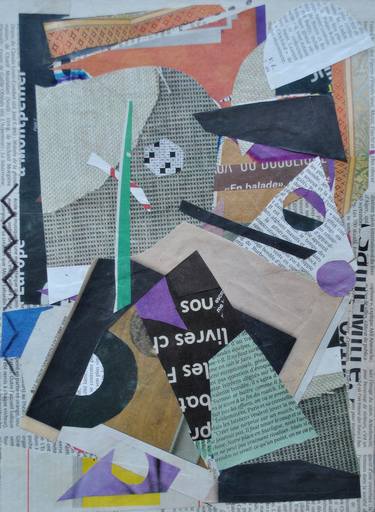En balade / abstract collage / 21X29cm / 8,27X11,41 in thumb