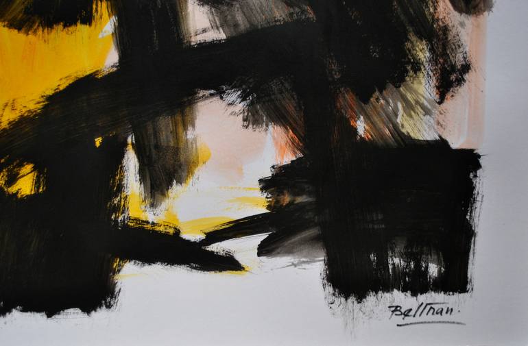 Original Minimalism Abstract Painting by Pierre-Yves Beltran