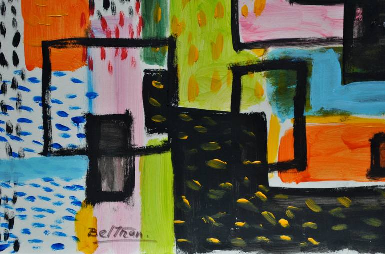 Original Modern Abstract Painting by Pierre-Yves Beltran