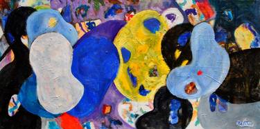 Facettes / oil on canvas - 39,37 x 19,68 in / 100x50cm thumb