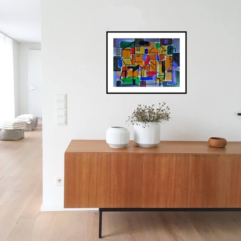 Original modern Abstract Painting by Pierre-Yves Beltran