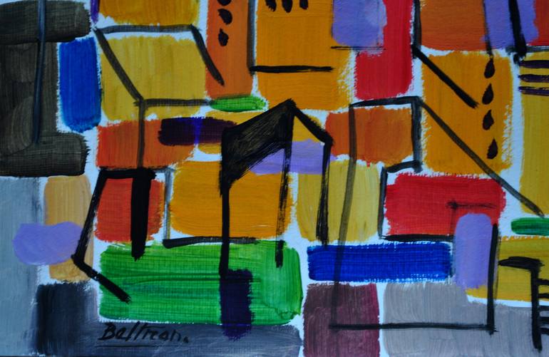 Original Abstract Painting by Pierre-Yves Beltran