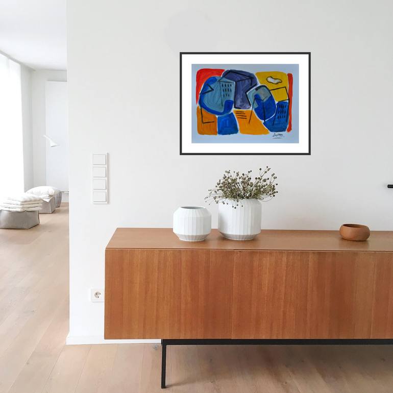 Original Abstract Painting by Pierre-Yves Beltran